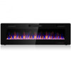 60" Recessed Ultra Thin Wall Electric Fireplace