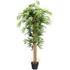 5-Feet Artificial Bamboo Silk Tree Indoor-Outdoor Decorative Planter