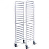 26" x 20" x 70" 20 Sheet Aluminum Pan Rolling Bakery Rack