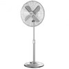 16" Metal Adjustable Oscillating Pedestal Fan-Silver