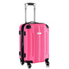 GLOBALWAY Expandable 20" ABS Carry On Luggage Travel Bag Trolley Suitcase-rose