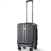 Front Pocket Luggage Business Trolley Suitcase withTSA Locks-Black
