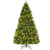 7.5' PVC Artificial Christmas Tree with LED Lights-7.5'