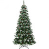 8 ft Snow Flocked Artificial Christmas Hinged Tree