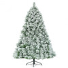 7ft Artificial Christmas Tree with Snowy Pine Needles