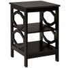 3-tier Nightstand Sofa Side End Accent Table-Coffee