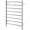 8-Bar Wall Mounted Towel Warmer Stainless Steel Towel Rack