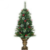 4 ft Snowy Christmas Entrance Tree
