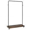 Industrial Pipe Style Rolling Garment Rack on Wheels