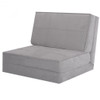 Convertible Lounger Folding Sofa Sleeper Bed-Gray - COHW66301GR