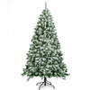 6 ft Snow Flocked Artificial Christmas Tree Hinged with 928 Tips