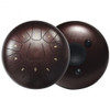 10" High Carbon 11 Notes Steel Tongue Drum with Drum Hammer-Coffee