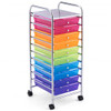 10 Drawer Rolling Storage Cart Organizer-Color - COHW52045RB