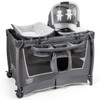 4-in-1 Convertible Portable Baby Play yard with Toys and Music Player-Gray