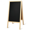 A-Frame Chalkboard Sign with Eraser & Chalk-Natural