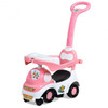 3-in-1 Ride On Push Car with Music Box & Horn-Pink