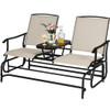 2-Person Outdoor Patio Double Rocking Loveseat