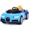 12V Licensed Bugatti Chiron Kids Ride on Car with Storage Box and MP3-Blue