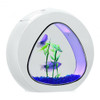 1Gallon Fish Aquarium Tank with Filter Air Pump-White