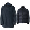 Men's Interchange 3 in 1 Waterproof Detachable Ski Jacket-Black-M