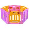 Pink 6 Panel Baby Playpen Kids Safety Play Center Yard