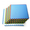 12 Pcs Kids Soft EVA Foam Interlocking Puzzle Play Mat for Exercise and Yoga -Color