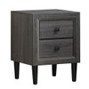 Multipurpose Retro Bedside Nightstand with 2 Drawers - COHW61187GR