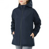 Women's Waterproof & Windproof Rain Jacket with Velcro Cuff-Navy-M