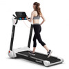 2.25 HP Electric Motorized Folding Running Treadmill Machine with LED Display-White