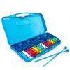 25 Notes Kids Glockenspiel Chromatic Metal Xylophone-Blue