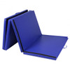 4'x10'x2" Thick Folding Panel Gymnastics Mat-Blue