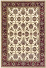 7' x 10' Polypropylene Ivory or Red Area Rug