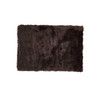 24" x 36" x 1.5" Chocolate Faux Rectangular - Area Rug