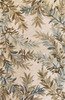 2' x 10' Ivory Tropical Branches Wool Indoor Runner Rug