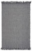 5'x8' Grey Hand Woven Houndstooth Indoor Area Rug