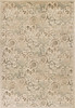 3'x5' Ivory Machine Woven Floral Traditional Indoor Area Rug