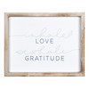 Inhale Love Exhale Gratitude Framed Wall Art