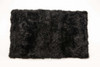 3' x 5' Black Natural Rectangular Sheepskin Area Rug