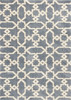 7 x 10 Microfiber Slate Blue Area Rug