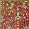 9'x13' Sienna Orange Hand Tufted Traditional Floral Allover Indoor Area Rug