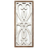 Distressed Heart and Fleur de Lis Wood Panel Wall Decor