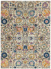 4 x 6 Ivory and Multicolor Floral Buds Area Rug