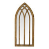 36" Gothic Inspired Arch Wood Wall Mirror