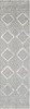 7' x 9' Ivory or Grey Geometric Diamonds Indoor Area Rug