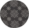 90" X 114" Charcoal Polypropylene Rug