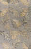 5'x8' Grey Hand Tufted Tropical Palms Indoor Area Rug