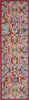 2 x 8 Red and Multicolor Decorative Runner Rug