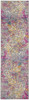2 x 8 Yellow and Pink Coral Reef Runner Rug
