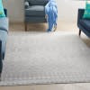 5 x 7 Gray and Ivory Berber Pattern Area Rug