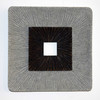 Modern Brown and Gray Ribbed Square Wall Art Modern Brown and Gray Ribbed Square Wall Art